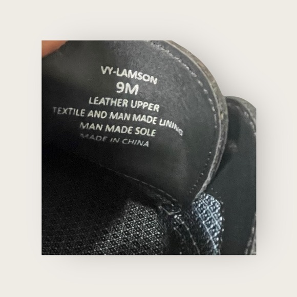 Vince Camuto‎ VY- Lamson Mens Black Leather Oxford Dress Shoes Size 9M